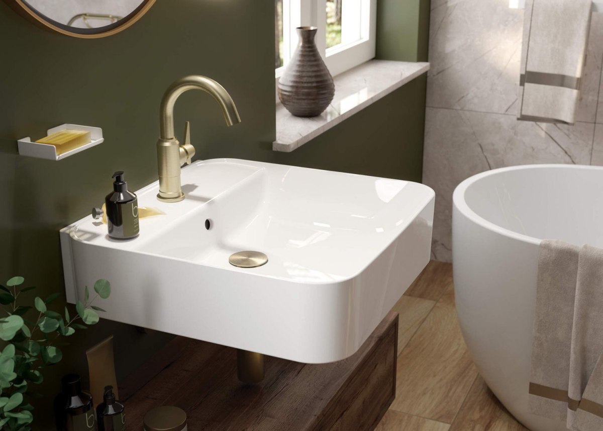 Deante Umywalka ceramiczna wisząca/stawiana Deante Umywalka ceramiczna wisząca/stawiana
