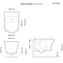 Gulfoss Oltens Gulfoss miska WC wisząca biała 42103000