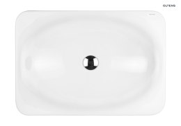 Kagera Oltens Kagera umywalka 60x42 cm nablatowa biała z powłoką SmartClean biała 40803000