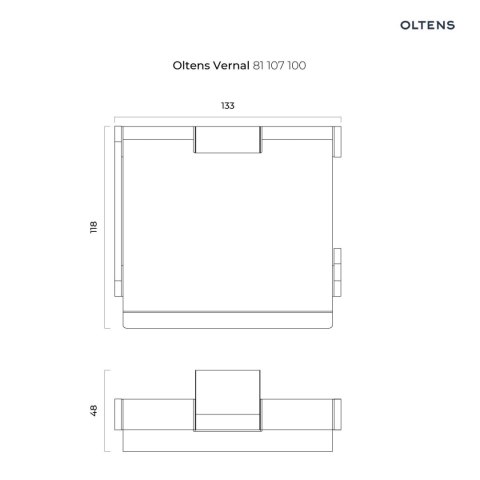 Vernal Oltens Vernal uchwyt na papier toaletowy chrom 81107100