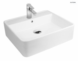 Duve Oltens Duve umywalka 50,5x46 cm nablatowa prostokątna SmartClean biała 41811000