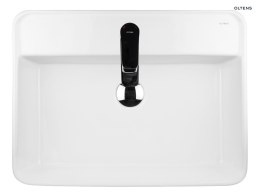 Duve Oltens Duve umywalka 58x43,5 cm nablatowa prostokątna z powłoką SmartClean biała 41812000