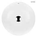 Fana Oltens Fana umywalka 42 cm nablatowa okrągła biała 40312000