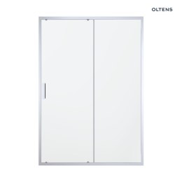 Fulla Oltens Fulla drzwi prysznicowe 110 cm wnękowe chrom błyszczący/szkło przezroczyste 21201100