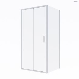 Fulla Oltens Fulla kabina prysznicowa 100x80 cm prostokątna drzwi ze ścianką chrom/szkło przezroczyste 20202100