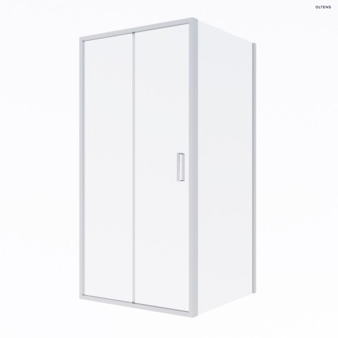 Fulla Oltens Fulla kabina prysznicowa 100x90 cm prostokątna drzwi ze ścianką chrom/szkło przezroczyste 20204100
