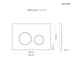 Lule Oltens Lule przycisk spłukujący do WC chrom mat 57102200