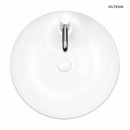 Lysake Oltens Lysake umywalka 48,5 cm nablatowa okrągła biała 41307000