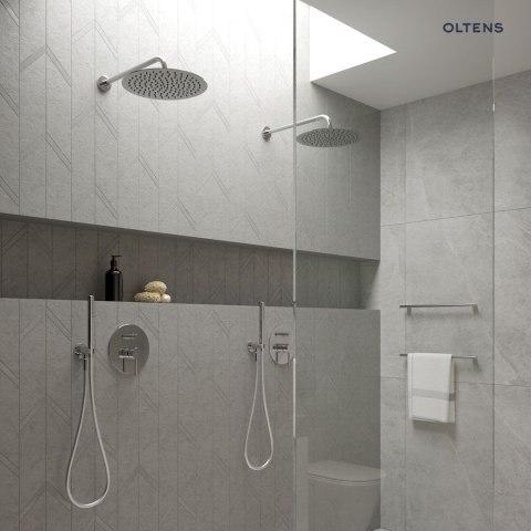 Sondera Oltens Sondera Lagan deszczownica 30 cm okrągła z ramieniem ściennym chrom 36013100 Sondera Oltens Sondera Lagan deszczownica 30 cm okrągła z ramieniem ściennym chrom 36013100