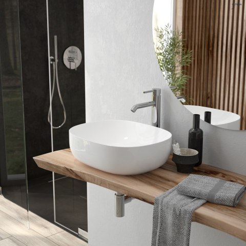 Sondera Oltens Sondera Lagan deszczownica 30 cm okrągła z ramieniem ściennym chrom 36013100 Sondera Oltens Sondera Lagan deszczownica 30 cm okrągła z ramieniem ściennym chrom 36013100