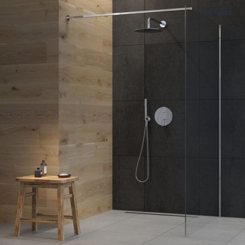 Sondera Oltens Sondera Lagan deszczownica 30 cm okrągła z ramieniem ściennym chrom 36013100 Sondera Oltens Sondera Lagan deszczownica 30 cm okrągła z ramieniem ściennym chrom 36013100