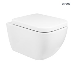 Vernal Zestaw Oltens Vernal miska WC wisząca PureRim z powłoką SmartClean z deską wolnoopadającą 42506000