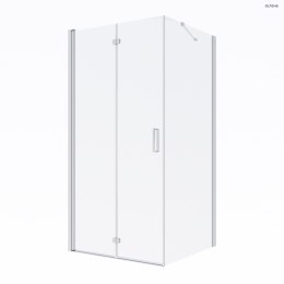 Trana Oltens Trana kabina prysznicowa 100x90 cm prostokątna drzwi ze ścianką chrom/szkło przezroczyste 20201100