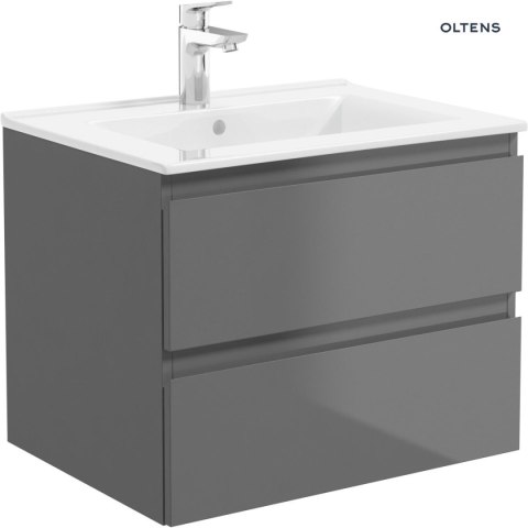 Vernal Oltens Vernal umywalka z szafką 60 cm szary mat 68000700 Vernal Oltens Vernal umywalka z szafką 60 cm szary mat 68000700