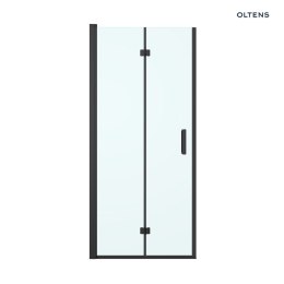 Hallan Oltens Hallan drzwi prysznicowe 100 cm czarny mat/szkło przezroczyste 21202300