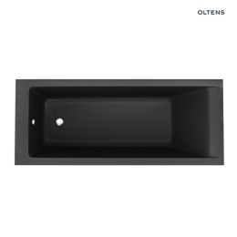 Langfoss Oltens Langfoss wanna prostokątna 150x70 akrylowa czarny mat 10002300