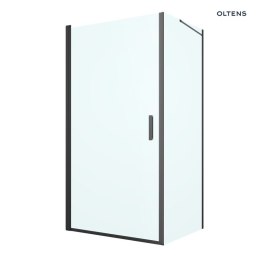 Rinnan Oltens Rinnan kabina prysznicowa 100x90 cm prostokątna drzwi ze ścianką czarny mat/szkło przezroczyste 20219300
