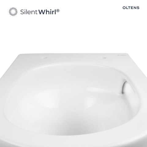 Hamnes Stille Zestaw Oltens Hamnes Stille miska WC wisząca PureRim z deską wolnoopadającą Ovan Slim biały 42022000 Hamnes Stille Zestaw Oltens Hamnes Stille miska WC wisząca PureRim z deską wolnoopadającą Ovan Slim biały 42022000