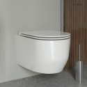 Holsted Zestaw Oltens Holsted miska WC wisząca PureRim z powłoką SmartClean z deską wolnoopadającą biały 42517000