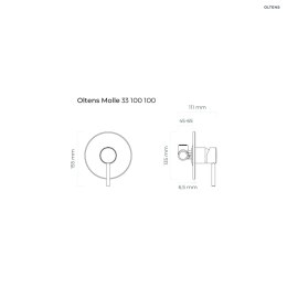 Molle Zestaw Oltens Molle bateria prysznicowa podtynkowa z zestawem prysznicowym Ume Hvita chrom 36612100