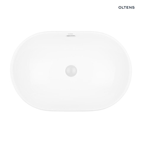 Tive Oltens Tive umywalka 61x40 cm wpuszczana owalna z powłoką SmartClean biała 40823000
