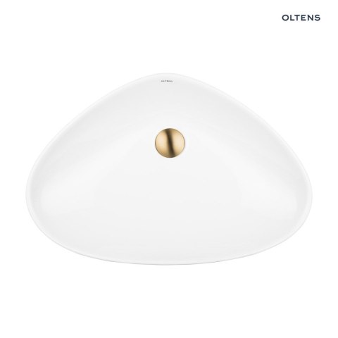 Vala Oltens Vala umywalka 59x39 cm nablatowa owalna biała 40325000 Vala Oltens Vala umywalka 59x39 cm nablatowa owalna biała 40325000