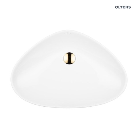 Vala Oltens Vala umywalka 59x39 cm nablatowa owalna biała 40325000 Vala Oltens Vala umywalka 59x39 cm nablatowa owalna biała 40325000