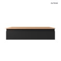 Vernal Oltens Vernal szafka 100 cm podumywalkowa wisząca czarny mat 60011300