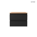 Vernal Oltens Vernal szafka 60 cm podumywalkowa wisząca czarny mat 60000300