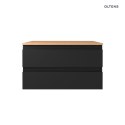 Vernal Oltens Vernal szafka 80 cm podumywalkowa wisząca czarny mat 60001300