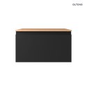 Vernal Oltens Vernal szafka 80 cm podumywalkowa wisząca czarny mat 60014300
