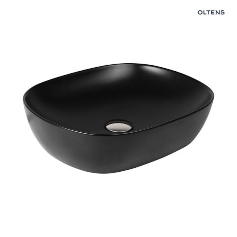 Hamnes Oltens Hamnes umywalka 49x39,5 cm nablatowa owalna z powłoką SmartClean czarny mat 40800300 Hamnes Oltens Hamnes umywalka 49x39,5 cm nablatowa owalna z powłoką SmartClean czarny mat 40800300