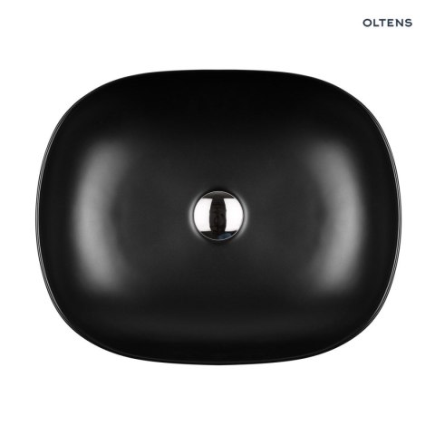 Hamnes Oltens Hamnes umywalka 49x39,5 cm nablatowa owalna z powłoką SmartClean czarny mat 40800300 Hamnes Oltens Hamnes umywalka 49x39,5 cm nablatowa owalna z powłoką SmartClean czarny mat 40800300