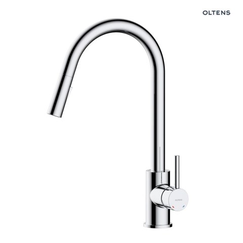 Litla Oltens Litla bateria kuchenna stojąca z wyciąganą wylewką chrom 35204100 Litla Oltens Litla bateria kuchenna stojąca z wyciąganą wylewką chrom 35204100