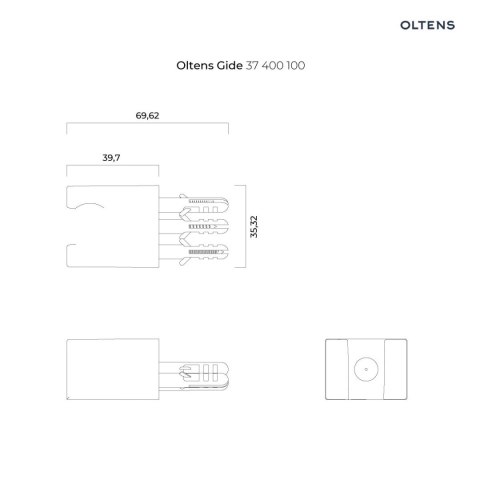 Gide Oltens Gide (S) uchwyt prysznicowy chrom 37400100 Gide Oltens Gide (S) uchwyt prysznicowy chrom 37400100
